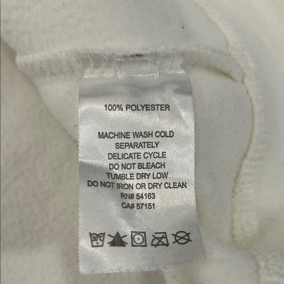 Calvin Klein Performance Women's 1X Full-Zip Hooded Fleece Jacket Winter White - Picture 11 of 13